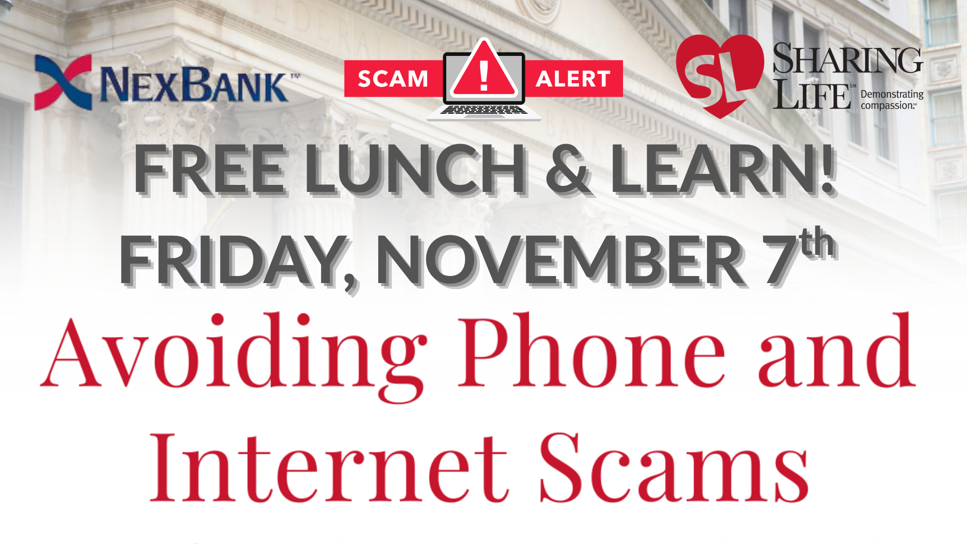 Avoid Scams Lunch & Learn 11-7-2025