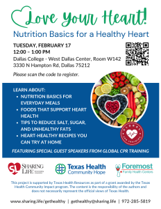 Love Your Heart Nutrition Workshop 2-17