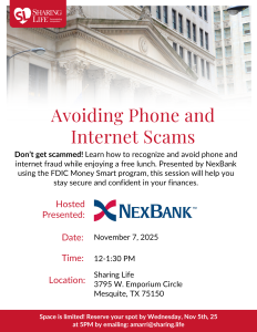 Avoiding Phone and Internet Scams Lunch and Learn