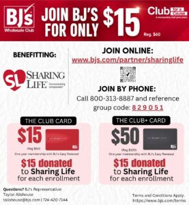BJs Wholesale Club Fundraiser