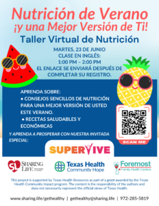 Summer Nutrition Spanish