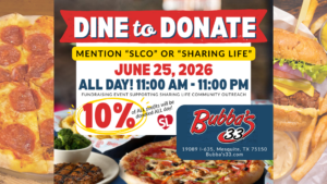 Dine to Donate Bubbas 33 June