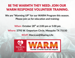 WARM Volunteer Training